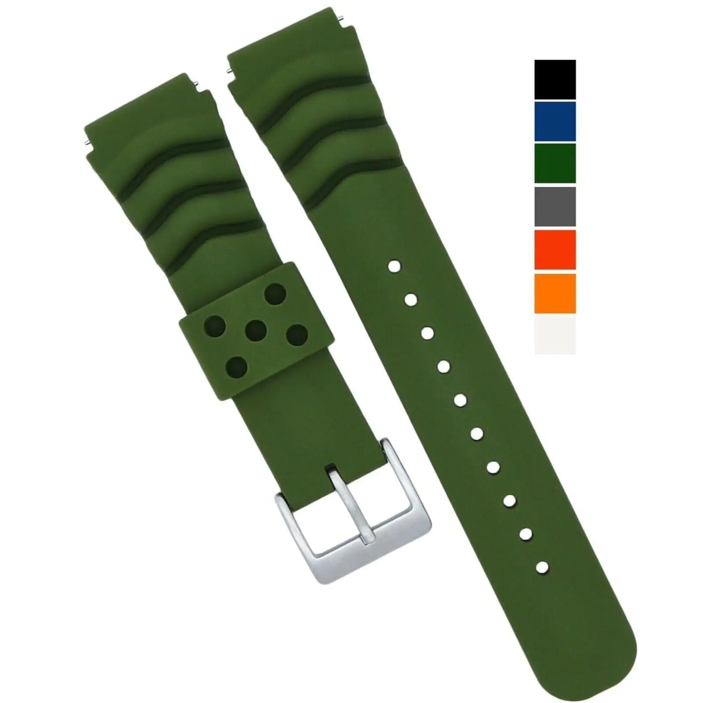 Soft Rubber Quick-Swap Watch Strap