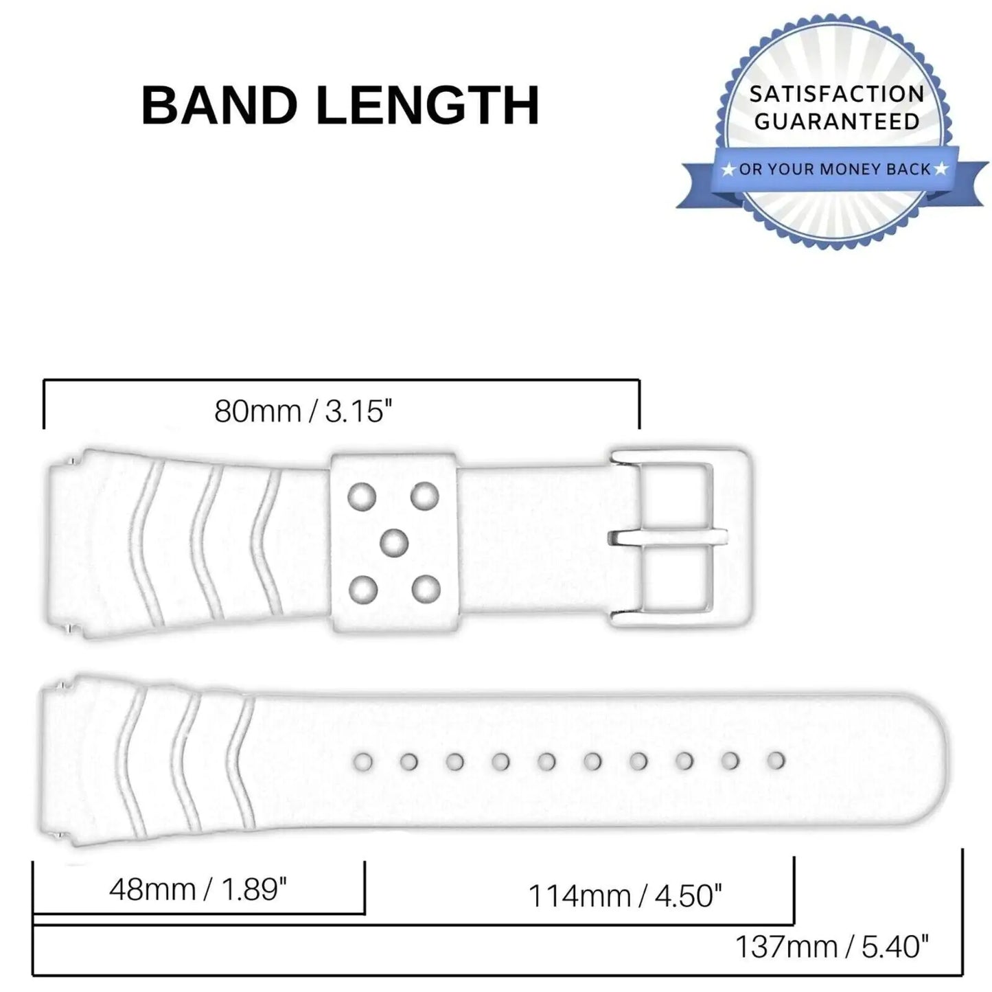 Soft Rubber Quick-Swap Watch Strap