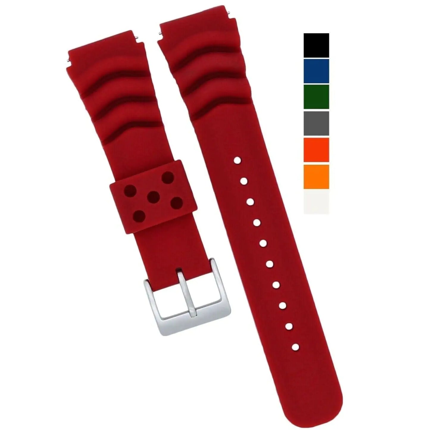 Soft Rubber Quick-Swap Watch Strap