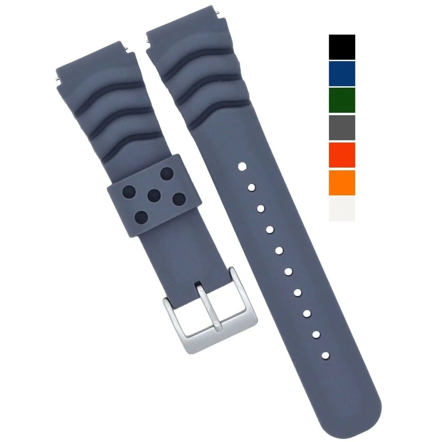 Soft Rubber Quick-Swap Watch Strap