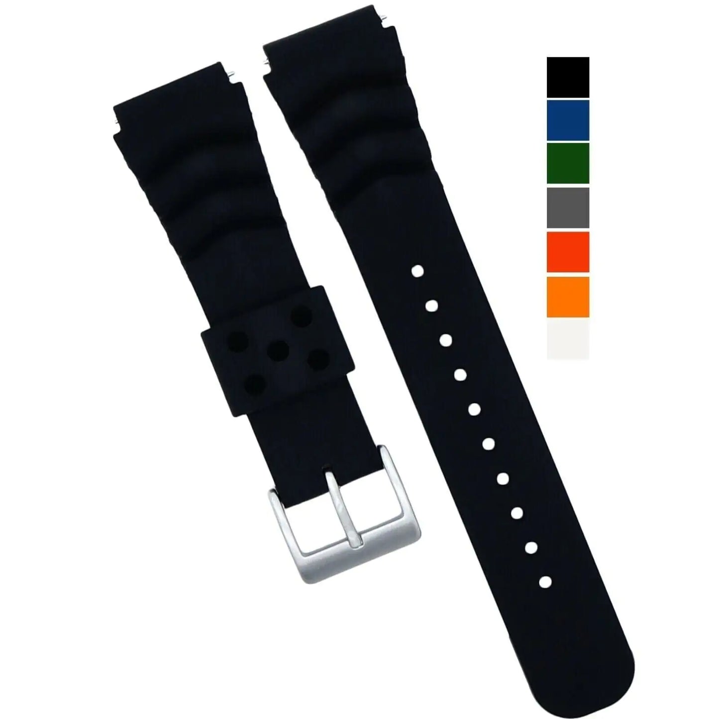 Soft Rubber Quick-Swap Watch Strap