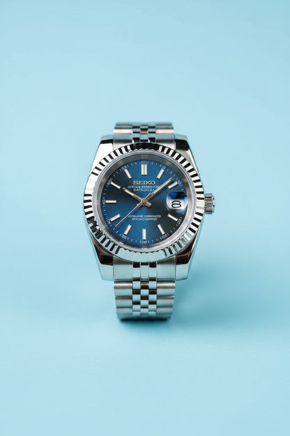 Blue Seiko Date Mod