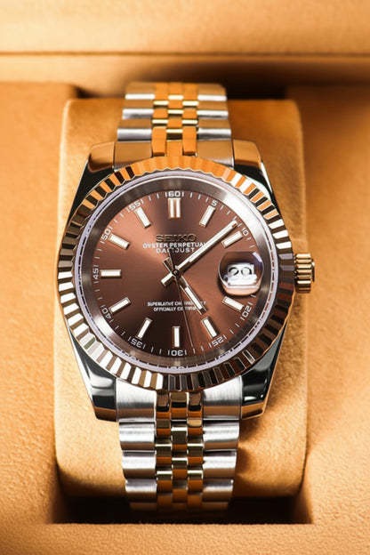 Seiko Champagne  Date Mod