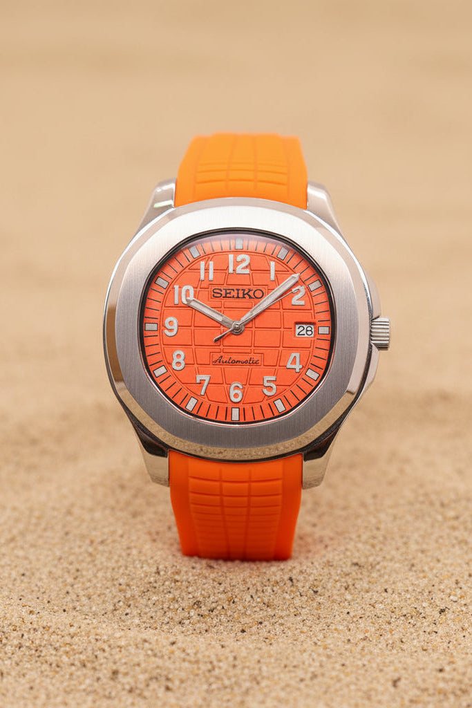orange Aquanaut Seiko Mod
